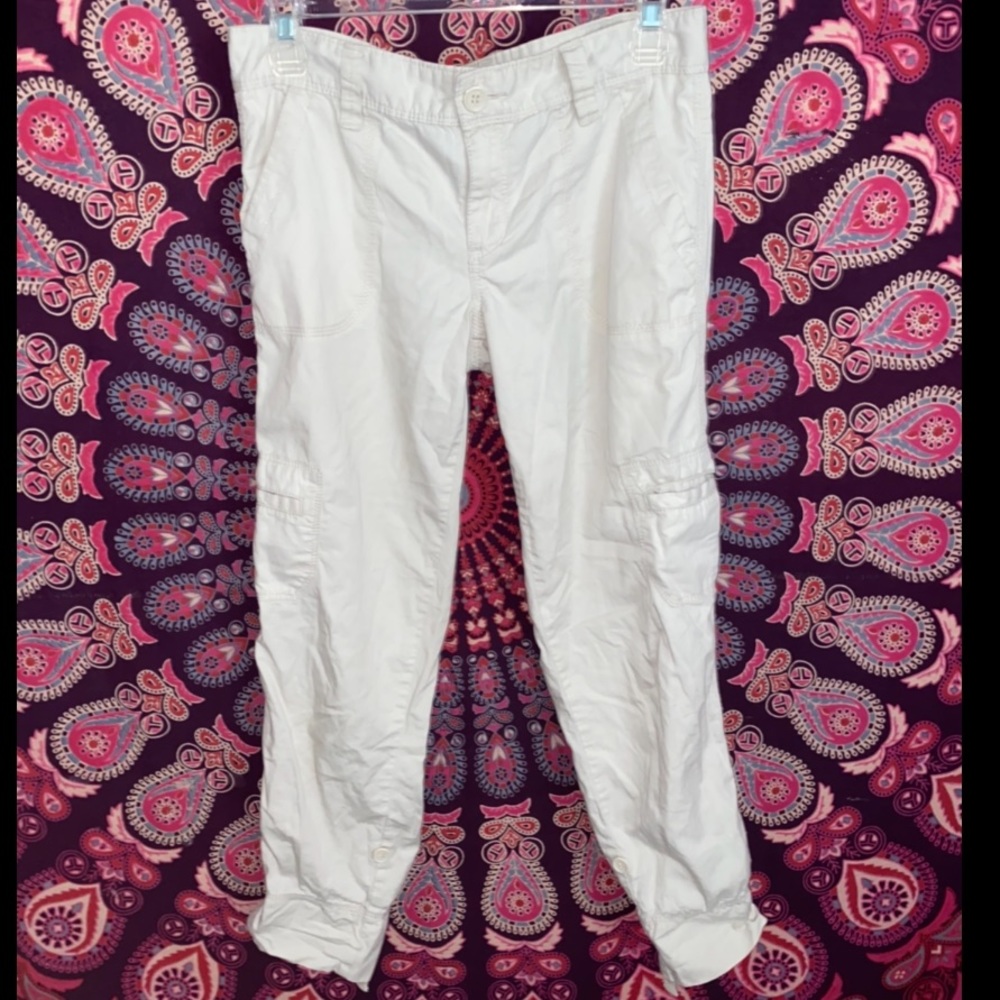 Calvin Klein cream mom jeans